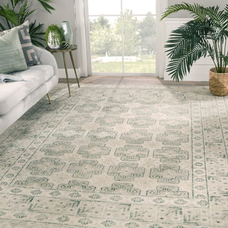 Jaipur Living Salinas Stage SLN08 Ivory/Green Area Rug Lifestyle Image Feature