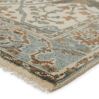 Jaipur Living Salinas Slayton SLN11 Light Teal/Ivory Area Rug Corner Image
