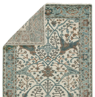 Jaipur Living Salinas Slayton SLN11 Light Teal/Ivory Area Rug Backing Image