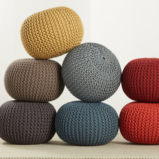 Jaipur Living Spectrum Rays SMR02 Pouf by Label J Detail Image
