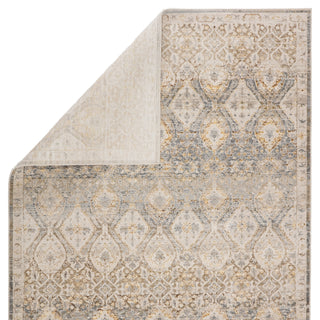Jaipur Living Sinclaire Hakeem SNL01 Gray/Gold Area Rug by Vibe Backing Image