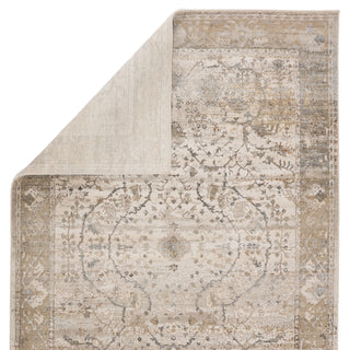 Jaipur Living Sinclaire Tajsa SNL02 Gray/Gold Area Rug by Vibe Backing Image