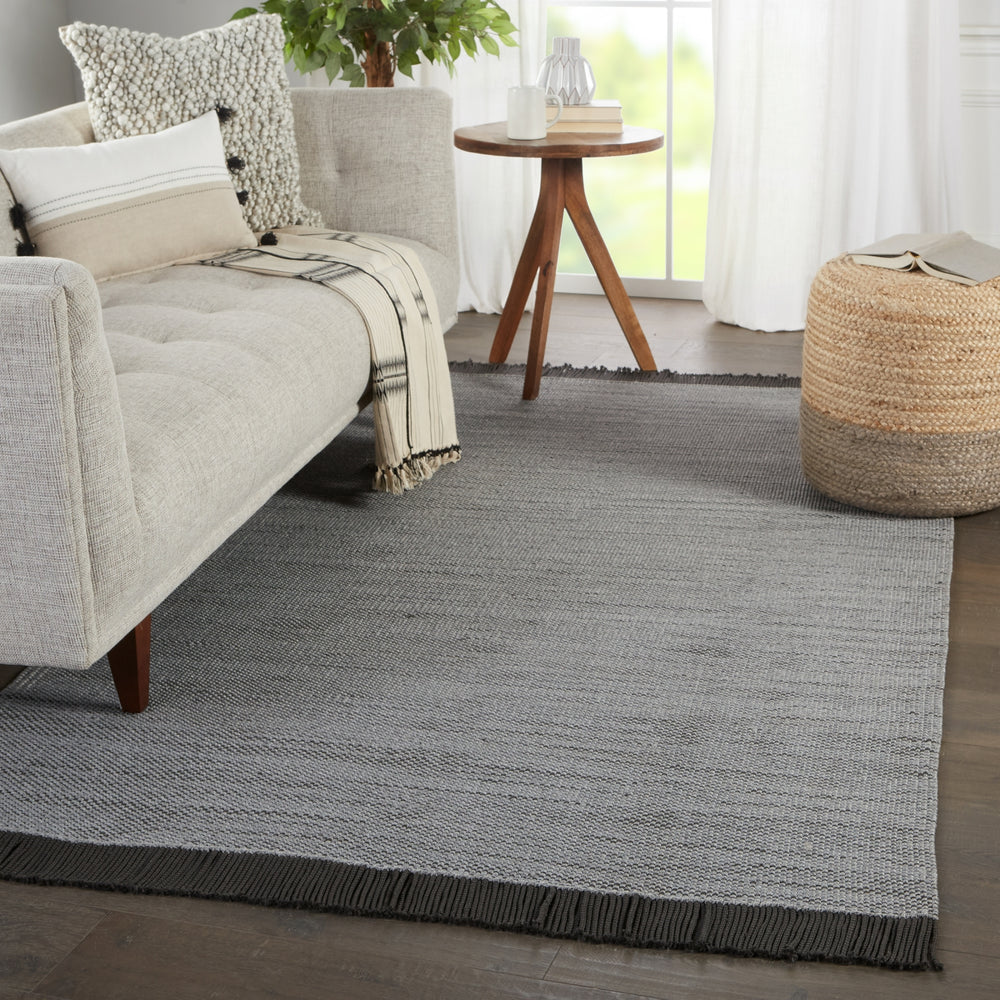 Jaipur Living Sonder Savvy SOD02 Gray/Black Area Rug Lifestyle Image Feature