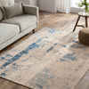 Jaipur Living Spectra Orsino SPA05 Blue/Tan Area Rug Lifestyle Image Feature