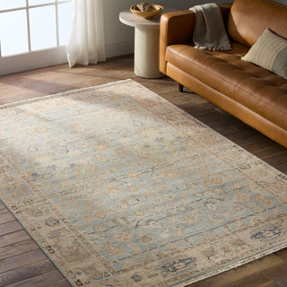 Jaipur Living Someplace In Time Resonant SPT05 Light Blue/Beige Area Rug Lifestyle Image Feature