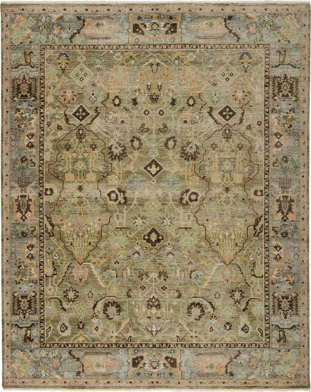 Jaipur Living Someplace In Time Resonant SPT12 Green/Brown Area Rug