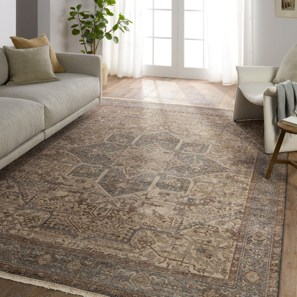 Jaipur Living Someplace In Time Anzad SPT23 Brown/Beige Area Rug Lifestyle Image Feature