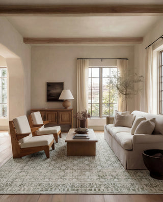 Jaipur Living Serenita Orsino SRE06 Green Area Rug Lifestyle Image