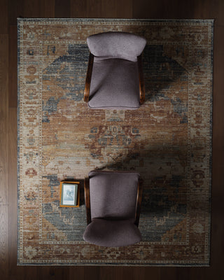 Jaipur Living Stone Meadow Jia STN01 Tan / Beige/Blue Area Rug by Label J Lifestyle Image