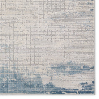 Jaipur Living Sundar Chamisa SUD08 Cream/Blue Area Rug Detail Image
