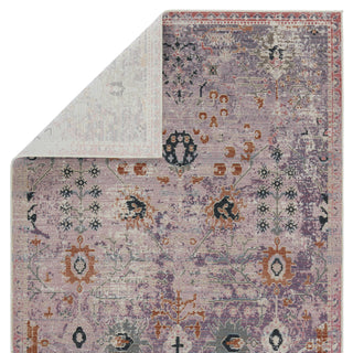 Jaipur Living Swoon Elva SWO07 Purple/Gold Area Rug by Vibe Backing Image