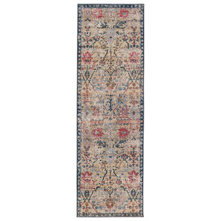 Jaipur Living Swoon Elva SWO11 Tan/Blue Area Rug by Vibe Runner Image