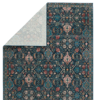 Jaipur Living Swoon Lisana SWO16 Dark Blue/Multicolor Area Rug by Vibe Backing Image