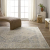 Jaipur Living Swoon Rush SWO20 Light Gray/Blue Area Rug by Vibe