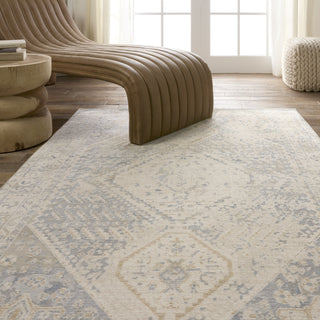 Jaipur Living Swoon Rush SWO20 Light Gray/Blue Area Rug by Vibe