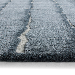 Jaipur Living Tazeka Kade TAZ06 Blue Area Rug Edge 
