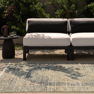 Jaipur Living Tejal Jamie TEJ04 Blue Area Rug Lifestyle Image