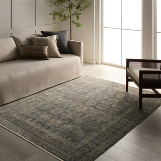 Jaipur Living Tejal Gethin TEJ06 Blue Area Rug Lifestyle Image