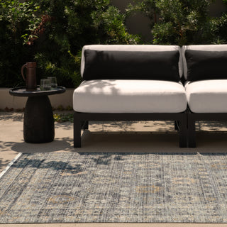 Jaipur Living Tejal Gethin TEJ06 Blue Area Rug Lifestyle Image
