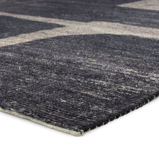 Jaipur Living Theo Braith THO06 Black/Tan Area Rug Corner Image