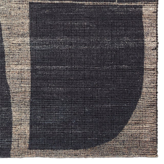 Jaipur Living Theo Braith THO06 Black/Tan Area Rug Detail Image