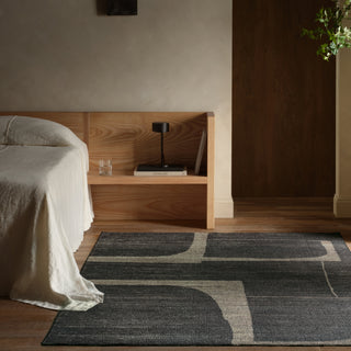 Jaipur Living Theo Braith THO06 Black/Tan Area Rug Lifestyle Image