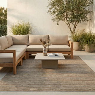 Jaipur Living Tidal Drift Relativity TID02 Brown Area Rug Lifestyle Image