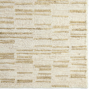 Jaipur Living Tenor Viso TNR02 Antique White/Pebble Area Rug Detail Image