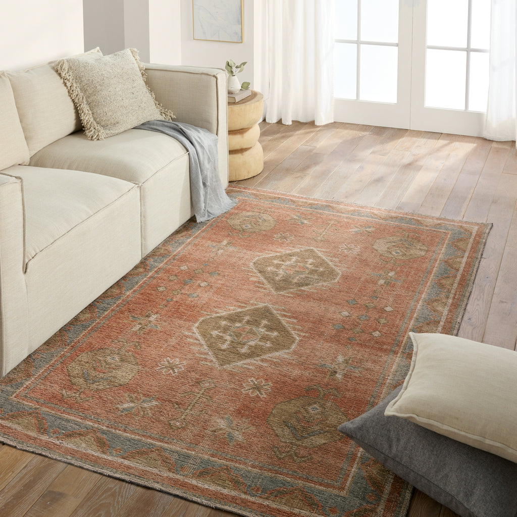 Jaipur Living Todori Voentia TOD01 Rust Machine Washable Area Rug by Vibe Lifestyle Image Feature