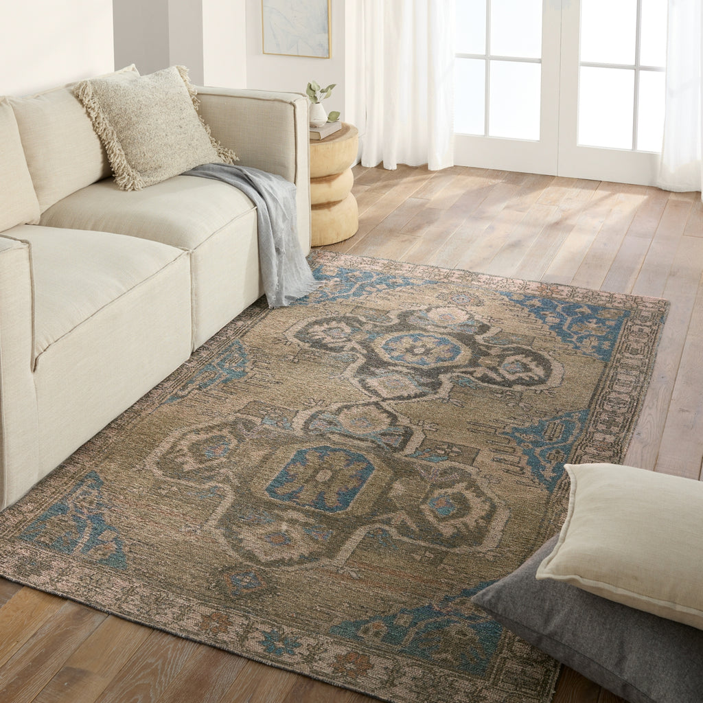 Jaipur Living Todori Nithas TOD02 Green Machine Washable Area Rug by Vibe Lifestyle Image Feature