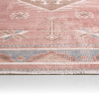Jaipur Living Todori Voentia TOD04 Red/Brown Machine Washable Area Rug by Label J Backing Image