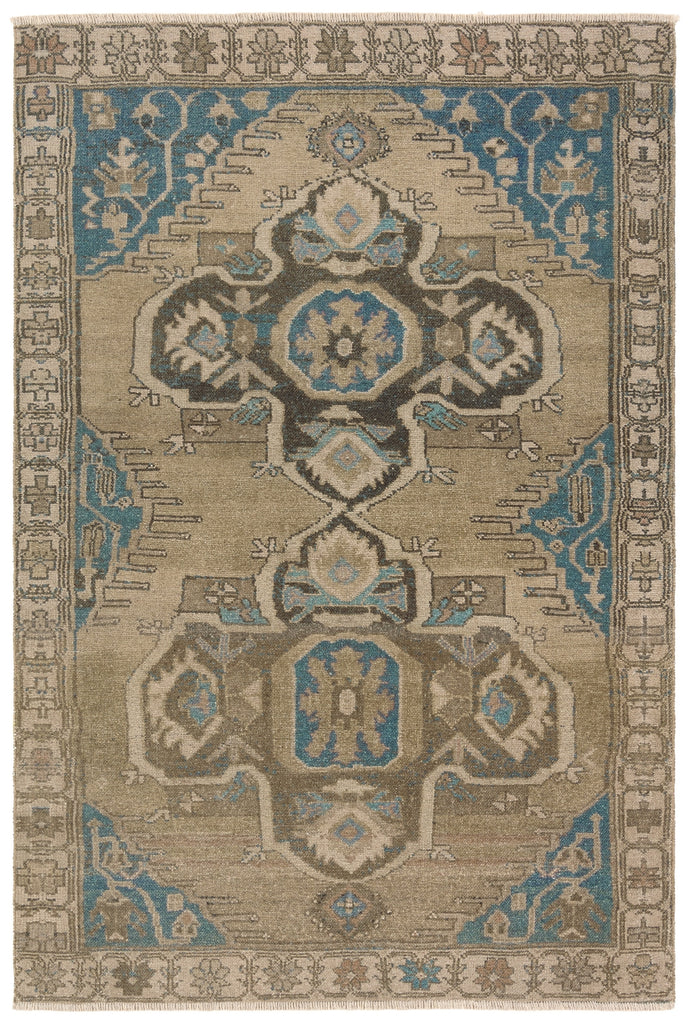 Jaipur Living Todori Adamen TOD06 Brown/Blue Machine Washable Area Rug by Label J main image