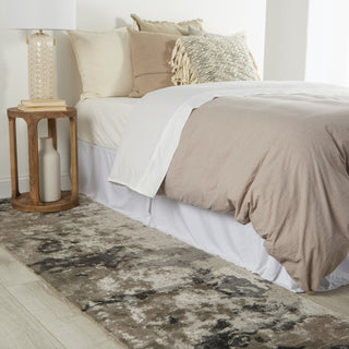 Jaipur Living Transcend Glacier TRD01 Gray/Silver Area Rug Corner Image