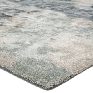 Jaipur Living Transcend Glacier TRD04 Gray/Dark Blue Area Rug Corner Image