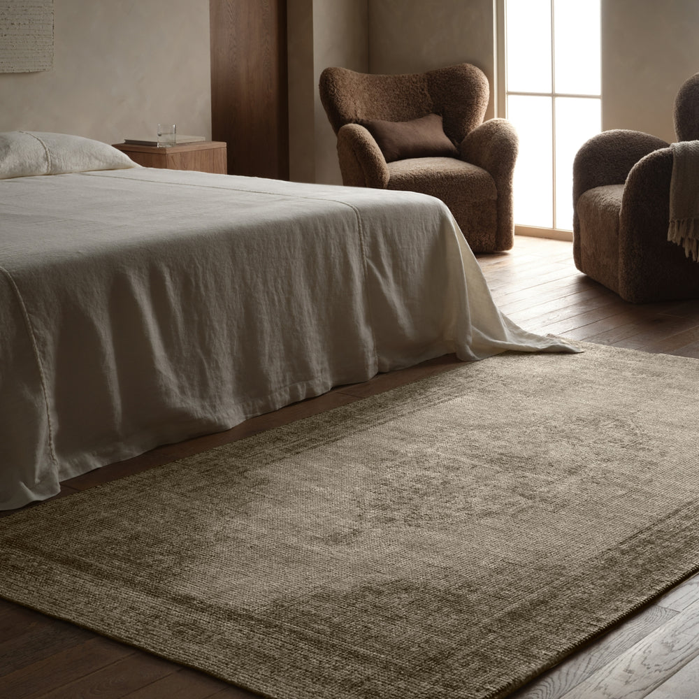 Jaipur Living Tesorino By House Sprucing Moglie TRN03 Beige / Brown Area Rug Lifestyle Image Feature