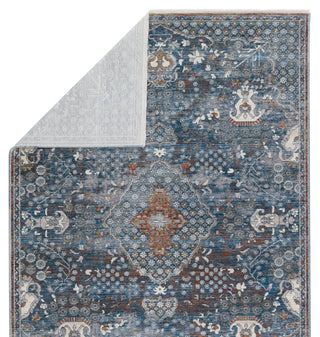 Jaipur Living Terra Harkin TRR09 Blue/Gray Area Rug by Vibe Backing Image