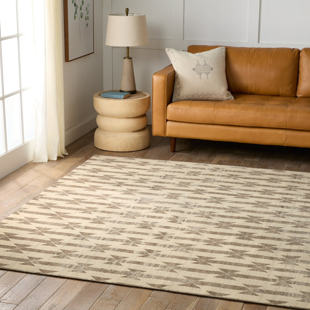 Jaipur Living Tessera by Gent TSS01 Taupe/Cream Area Rug Verde Home Lifestyle Image Feature