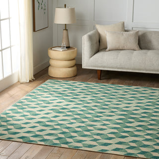 Jaipur Living Tessera by Matrix TSS04 Green/Cream Area Rug Verde Home