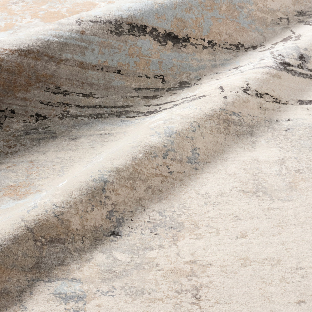 Jaipur Living Tattvam Misana TVM03 Gray/Tan Area Rug Lifestyle Image Feature