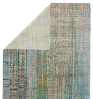 Jaipur Living Unstring Asthai UBV02 Light Gray/Blue Area Rug by Kavi Backing Image
