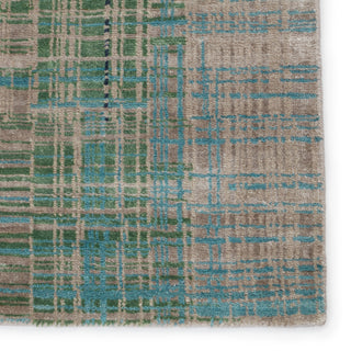 Jaipur Living Unstring Asthai UBV02 Light Gray/Blue Area Rug by Kavi Detail Image