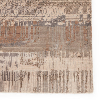 Jaipur Living Unstring by Kavi Storia UBV05 Light Gray/Tan Area Rug Detail Image