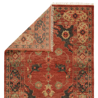 Jaipur Living Village Azra VBA02 Red/Black Area Rug by Artemis Backing Image