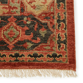 Jaipur Living Village Azra VBA02 Red/Black Area Rug by Artemis Detail Image