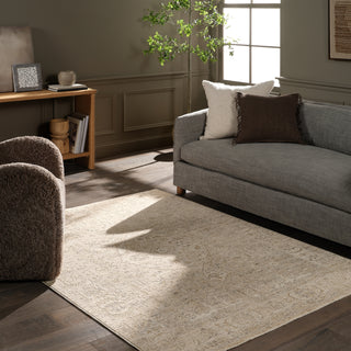 Jaipur Living Vekhea Aslan VEK02 Gray/Tan Area Rug Room Scene Feature