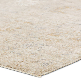 Jaipur Living Vekhea Upal VEK04 Tan/White Area Rug Corner Image