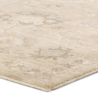 Jaipur Living Vekhea Alara VEK06 Tan/White Area Rug Corner Image
