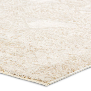 Jaipur Living Vekhea Nara VEK07 White/Tan Area Rug Corner Image