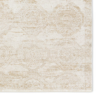 Jaipur Living Vekhea Nara VEK07 White/Tan Area Rug Detail Image