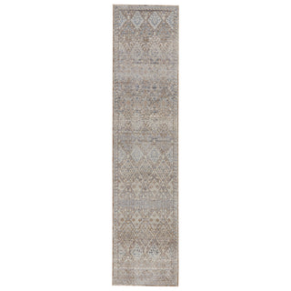 Jaipur Living Valentia Cashel VLN06 Gray/Dark Blue Area Rug Runner Image